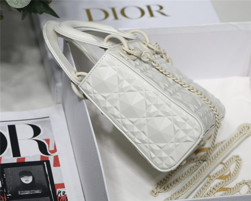 MINI LADY Dior BAG Cannage Calfskin with Diamond Motif High