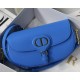 Dior BOBBY EAST-WEST BAG Box Calfskin Blue High