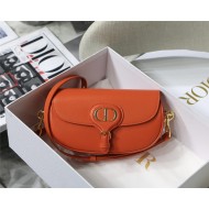 Dior BOBBY EAST-WEST BAG Box Calfskin Orange High