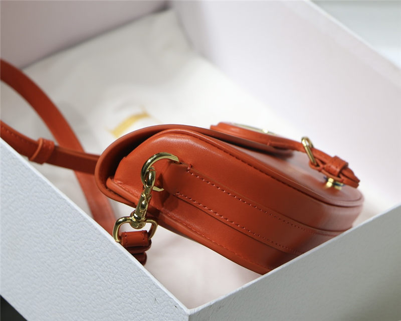 Dior BOBBY EAST-WEST BAG Box Calfskin Orange High