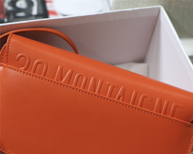 Dior BOBBY EAST-WEST BAG Box Calfskin Orange High