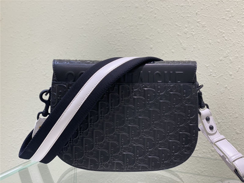 LARGE Dior BOBBY BAG Dior Embossed Leather Black High