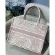 MEDIUM Dior BOOK TOTE Toile de Jouy Embroidery Pink High