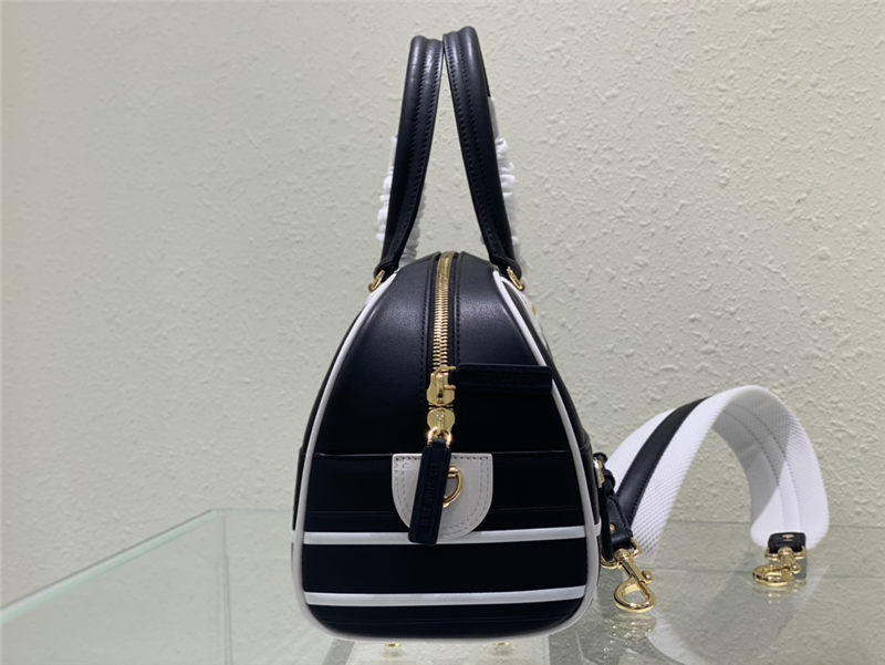 MEDIUM Dior VIBE ZIP BOWLING BAG Smooth Calfskin High