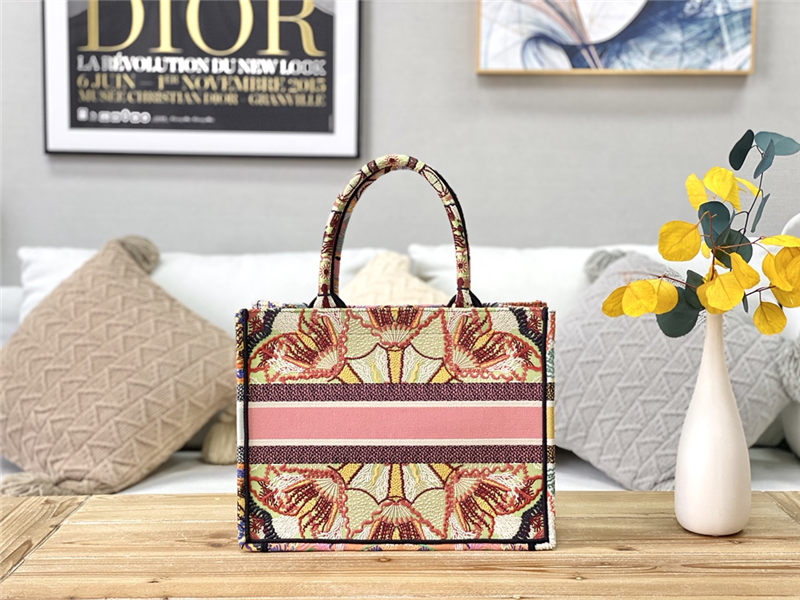 MEDIUM Dior BOOK TOTE Embroidery High