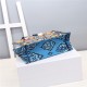 MEDIUM Dior BOOK TOTE Multicolor Dior Paisley Embroidery Blue High