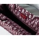 MEDIUM Dior BOOK TOTE Dior Oblique Embroidery Burgundy High