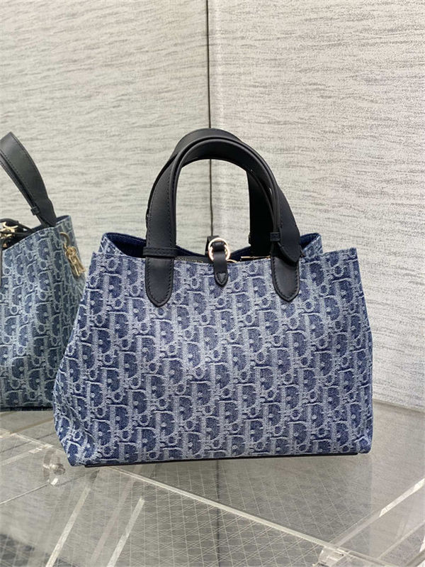 MEDIUM DIOR TOUJOURS BAG Denim Blue High