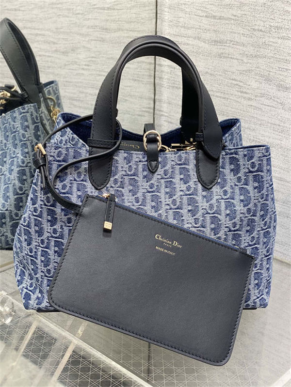 MEDIUM DIOR TOUJOURS BAG Denim Blue High