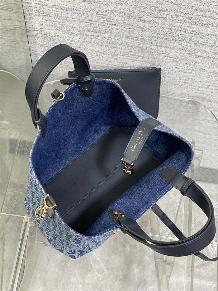 MEDIUM DIOR TOUJOURS BAG Denim Blue High