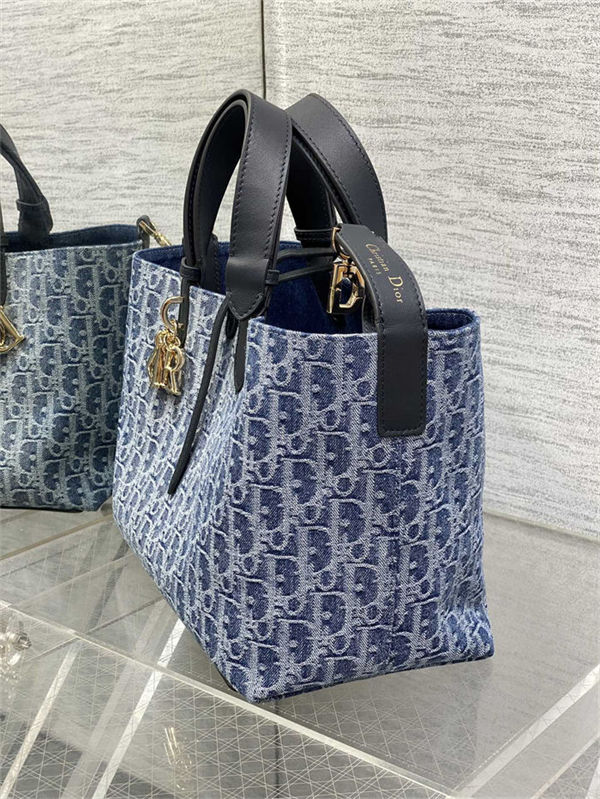 MEDIUM DIOR TOUJOURS BAG Denim Blue High