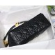 MEDIUM Dior CARO BAG Supple Cannage Calfskin Black High