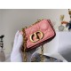 MICRO Dior CARO BAG Supple Cannage Calfskin Pink Mid