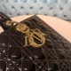 LARGE LADY Dior BAG Patent Cannage Calfskin Black High