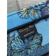 MEDIUM Dior BOOK TOTE Toile de Jouy Voyage Embroidery Blue High