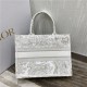 MEDIUM Dior BOOK TOTE Toile de Jouy Embroidery Gold High