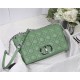 Dior LARGE CARO BAG Calfskin Green mid