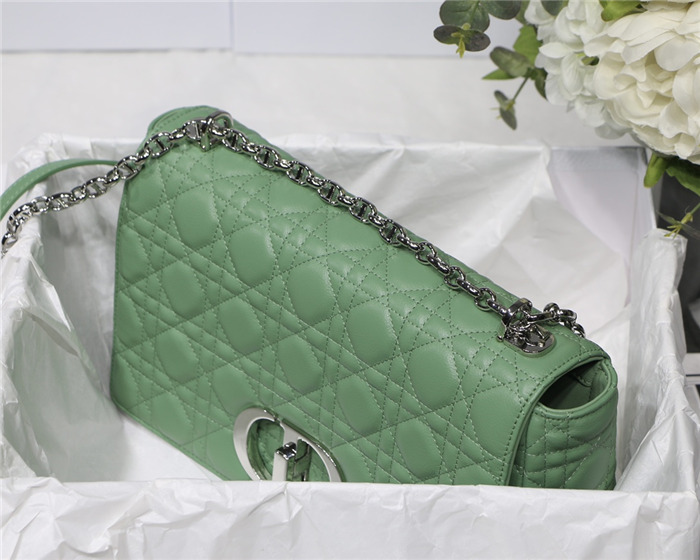 Dior LARGE CARO BAG Calfskin Green mid