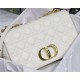 Dior LARGE CARO BAG Calfskin White mid