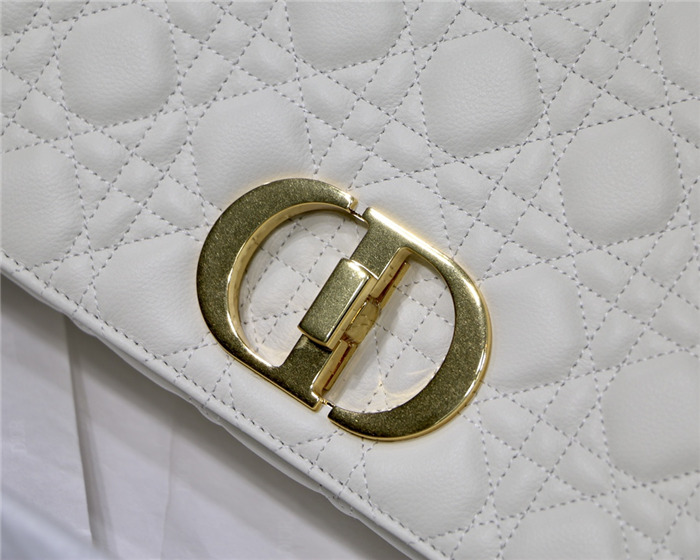 Dior LARGE CARO BAG Calfskin White mid