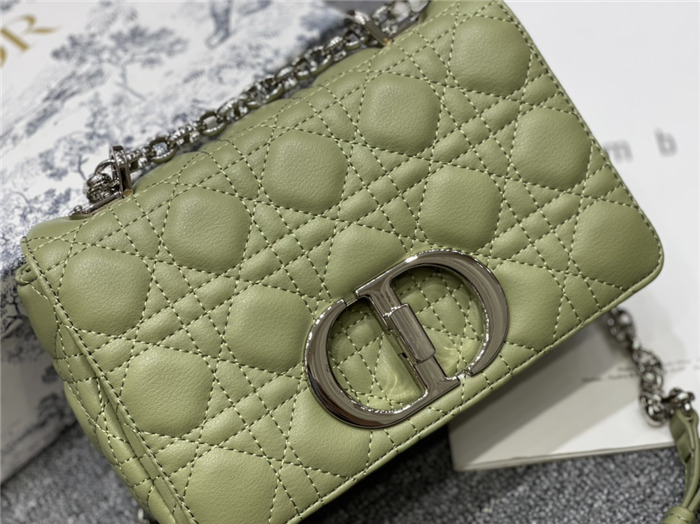 Dior SMALL CARO BAG Calfskin Green mid