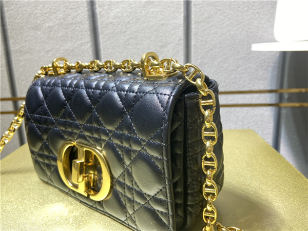 Dior SMALL CARO BAG Calfskin Navy mid