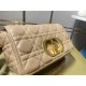 Dior SMALL CARO BAG Calfskin Beige mid