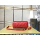 Dior SMALL CARO BAG Calfskin Red mid