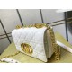 Dior SMALL CARO BAG Calfskin White mid