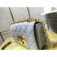 Dior SMALL CARO BAG Calfskin Grey mid