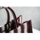 Dior MEDIUM BOOK TOTE Embroidery Burgundy mid