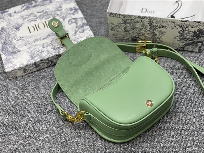 SMALL Dior BOBBY BAG Green Box Calfskin mid