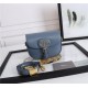 SMALL Dior BOBBY BAG Denim Blue Box Calfskin mid