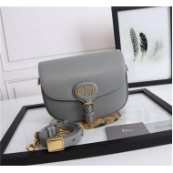 MEDIUM Dior BOBBY BAG Grey Box Calfskin mid