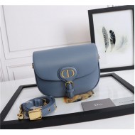 MEDIUM Dior BOBBY BAG Denim Blue Box Calfskin mid