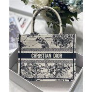 SMALL Dior BOOK TOTE Toile de Jouy Zodiac Embroidery Latte High