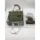 SMALL LADY Dior MY ABCDior BAG Cannage Lambskin Green Mid