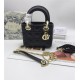 MINI LADY Dior BAG Black Cannage Lambskin Gold Hardware mid