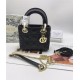 MINI LADY Dior BAG Black Cannage Lambskin Gold Hardware mid