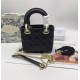 MINI LADY Dior BAG Black Cannage Lambskin Gold Hardware mid