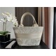 DIOR HAT BASKET BAG Butterflies Embroidery High