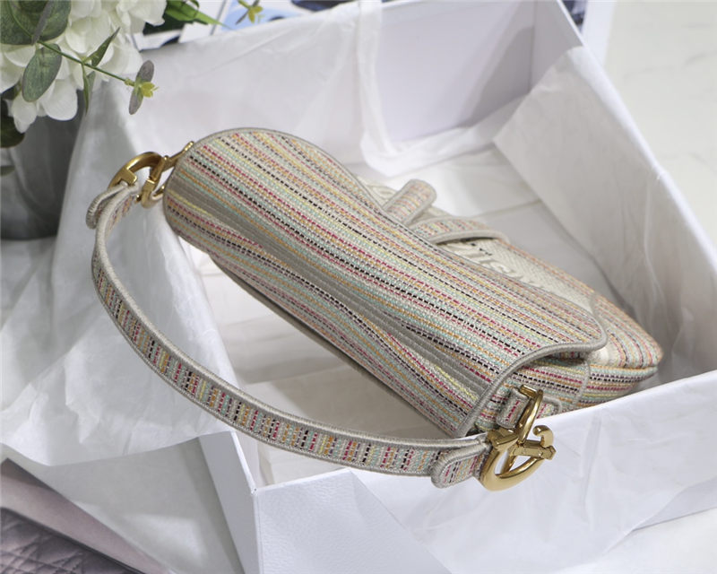 SADDLE BAG Strip Embroidery High