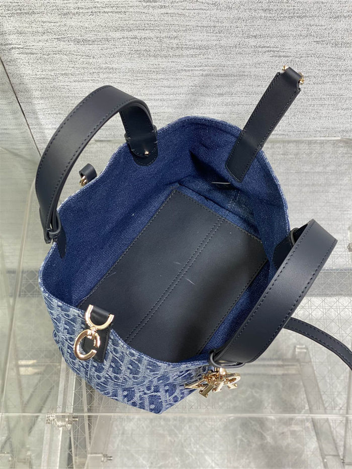 DIOR TOUJOURS BAG SMALL Denim Blue High