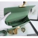 30 MONTAIGNE BAG Enamel Buckle Calfskin Green High