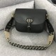 LARGE Dior BOBBY BAG Black Box Calfskin with Blue Dior Oblique Embroidered Strap mid