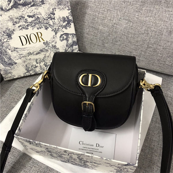 SMALL Dior BOBBY BAG Black Box Calfskin mid