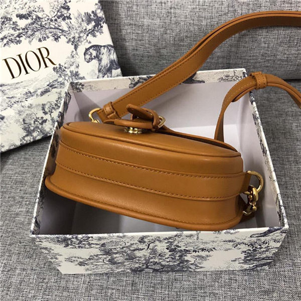 SMALL Dior BOBBY BAG Carmel Box Calfskin mid