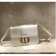 30 MONTAIGNE BAG White Dior Oblique Jacquard mid