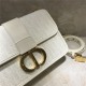 30 MONTAIGNE BAG White Dior Oblique Jacquard mid