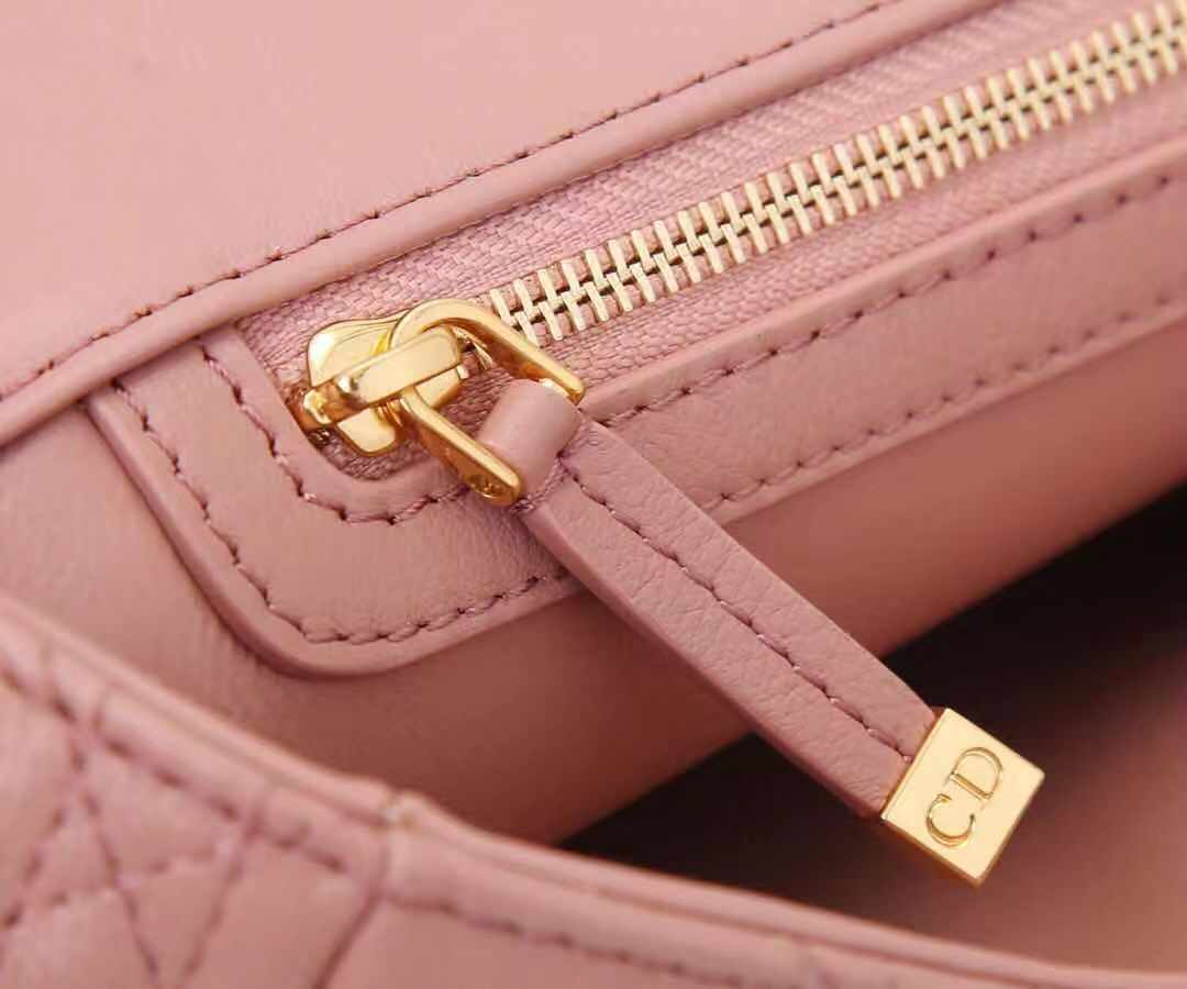 Dior LARGE CARO BAG Calfskin Pink High